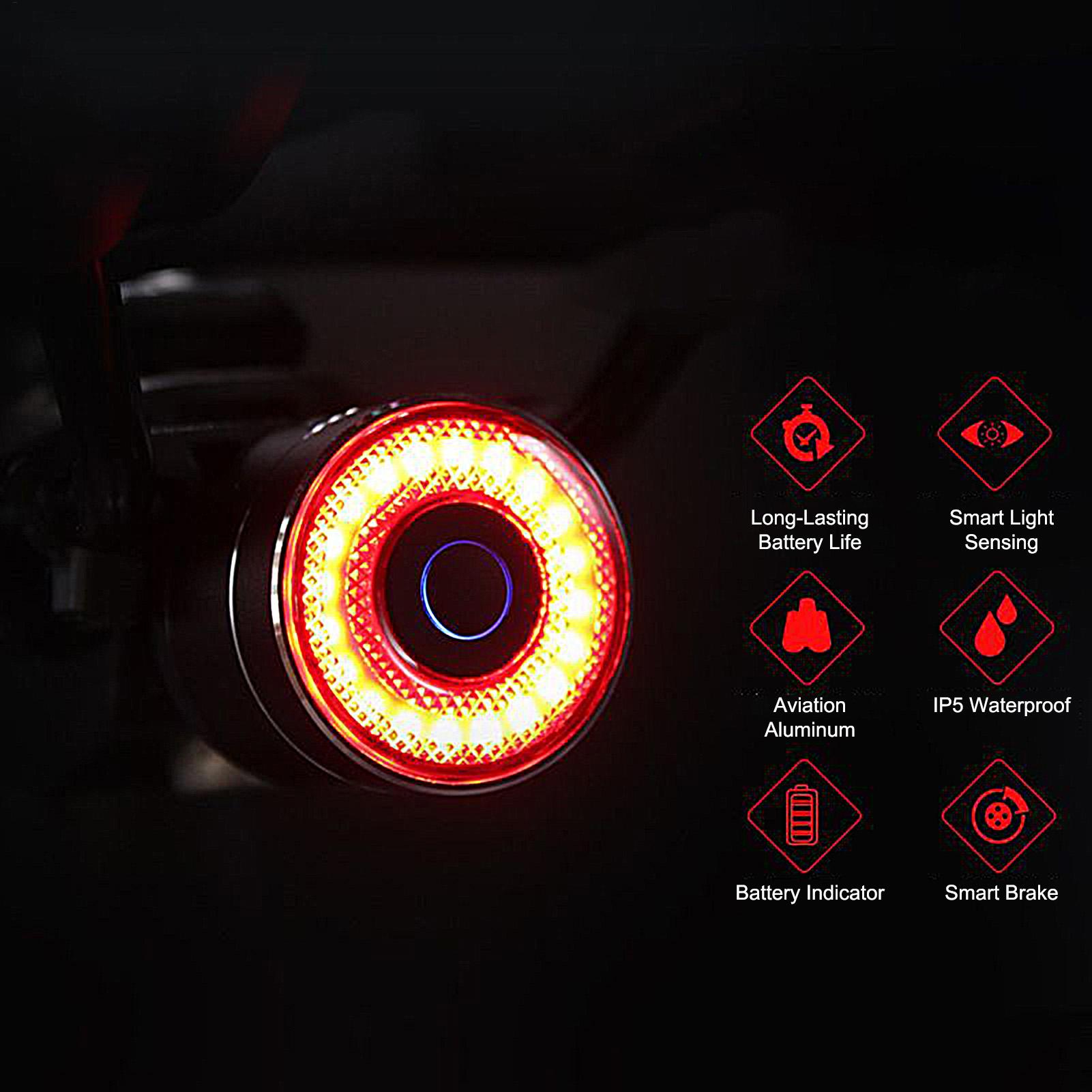 Bicycle Brake Light Smart Bike - Cycling Commuting 评论和价格