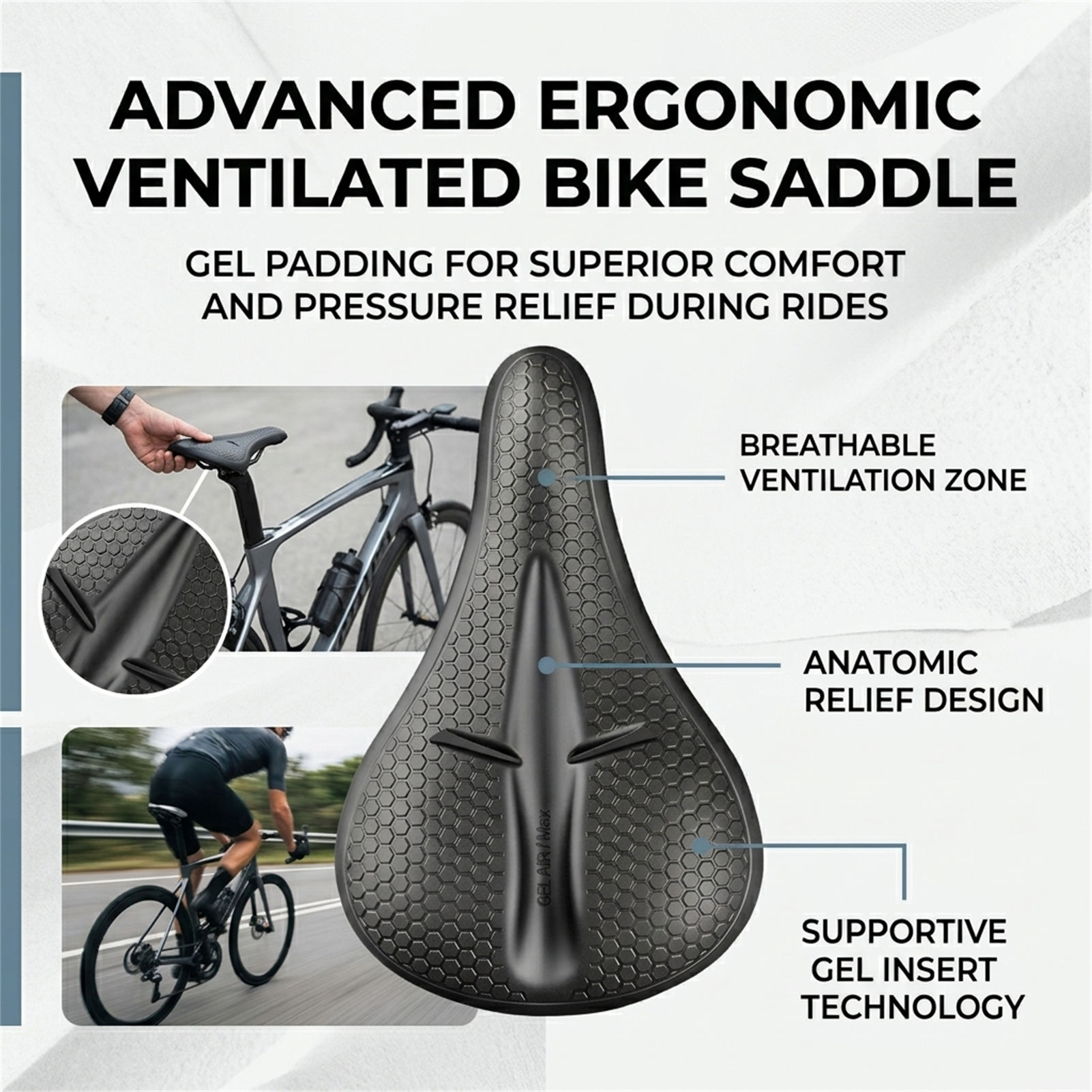Silicone Bicycle Seat Cover Th - Cycling Commuting 评论和价格