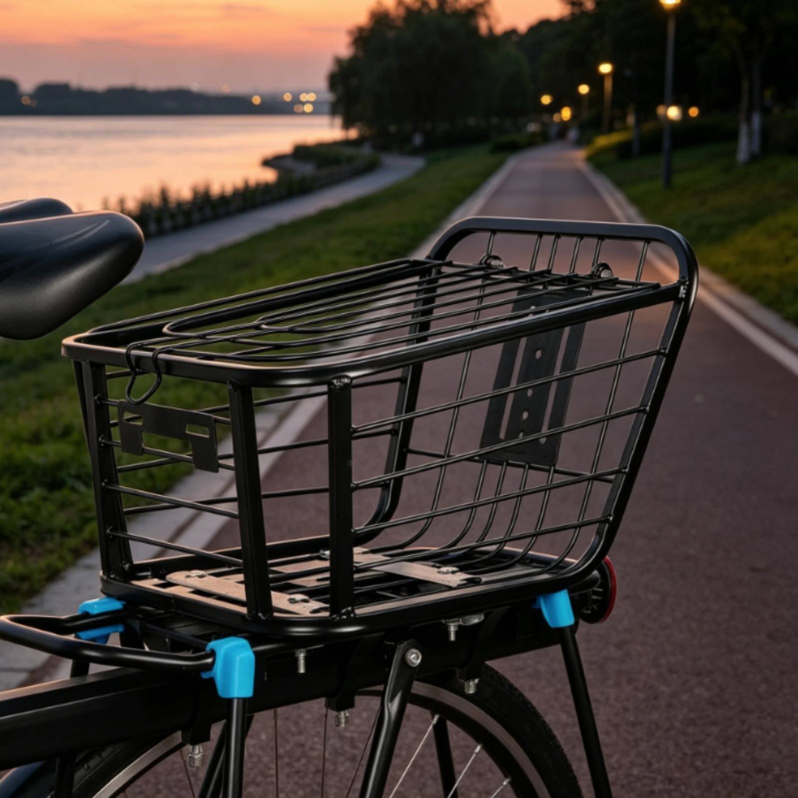 Folding Rear Bike Basket Folda - Cycling Commuting 评论和价格
